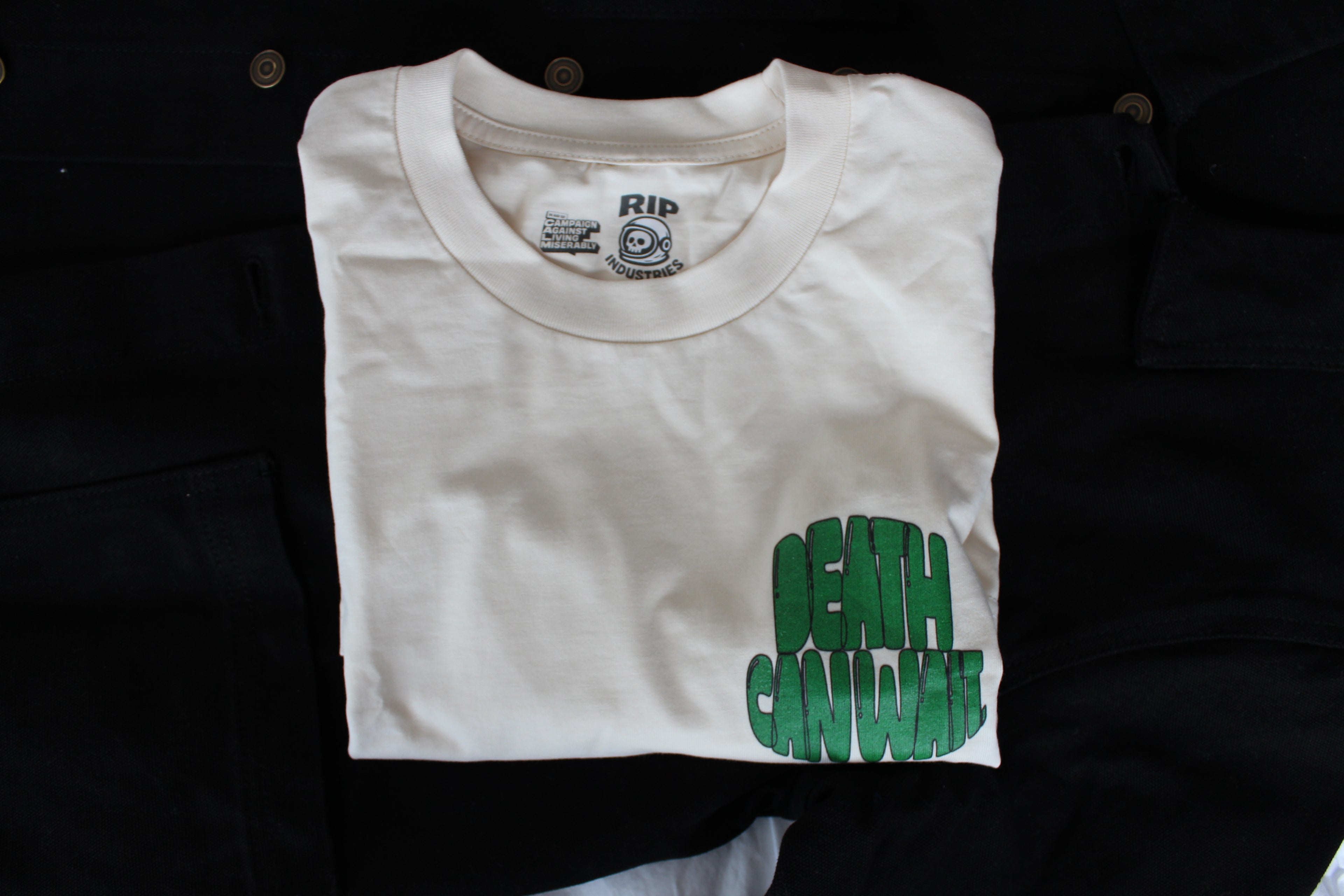 Death Can Wait // Premium Tee // Concrete SS26