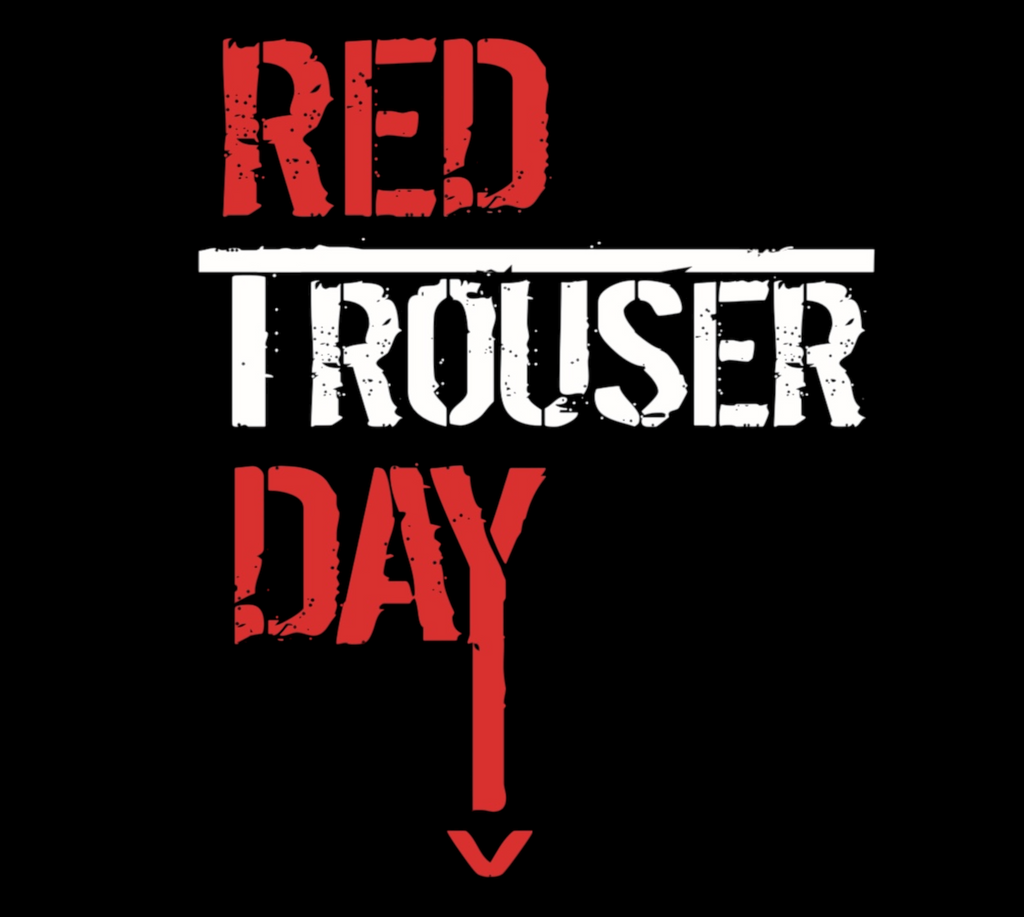 Red Trouser Day // Embroidered // Polo