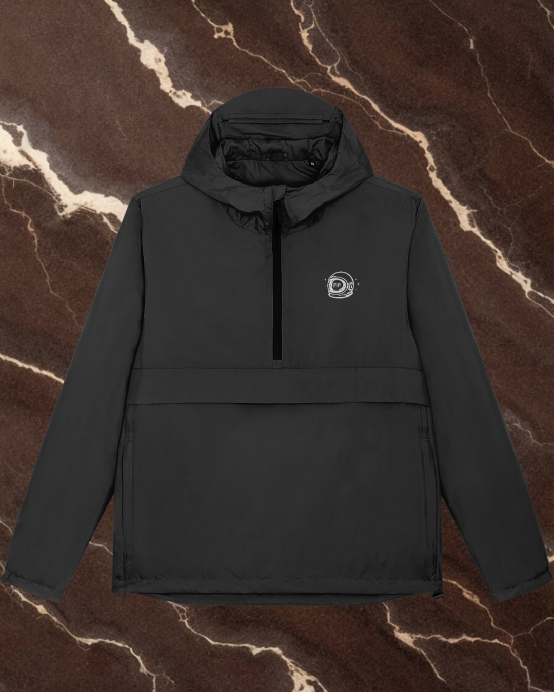 RIP industries Original // Half-Zip Pullover Windbreaker // Embroidered