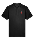 Red Trouser Day printed cotton polo shirt