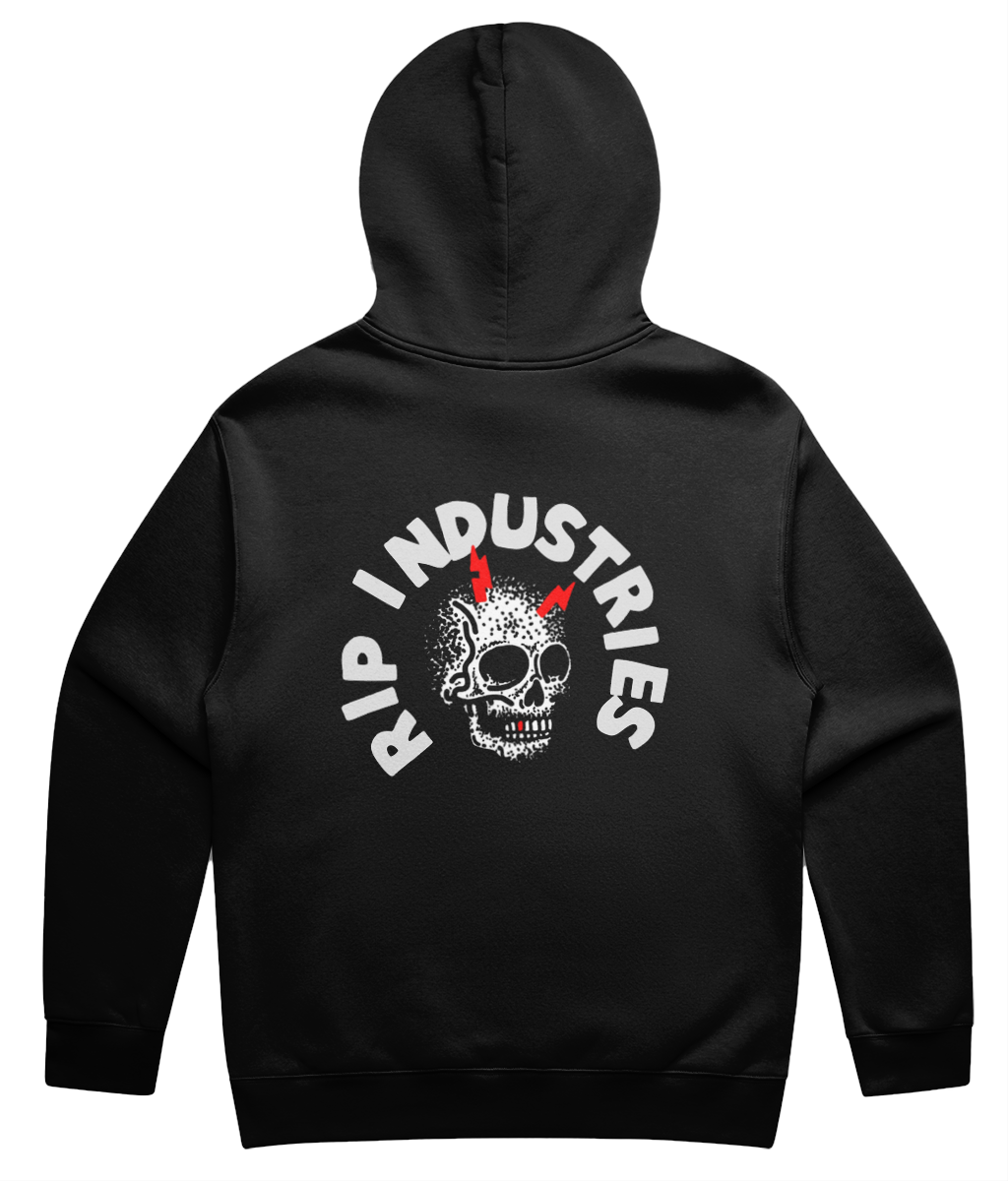 Overloaded black hoodie – back