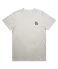 Head Space women's heavyweight embroidered T-shirt in bone