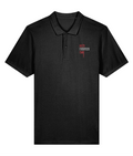 Red Trouser Day embroidered cotton polo shirt