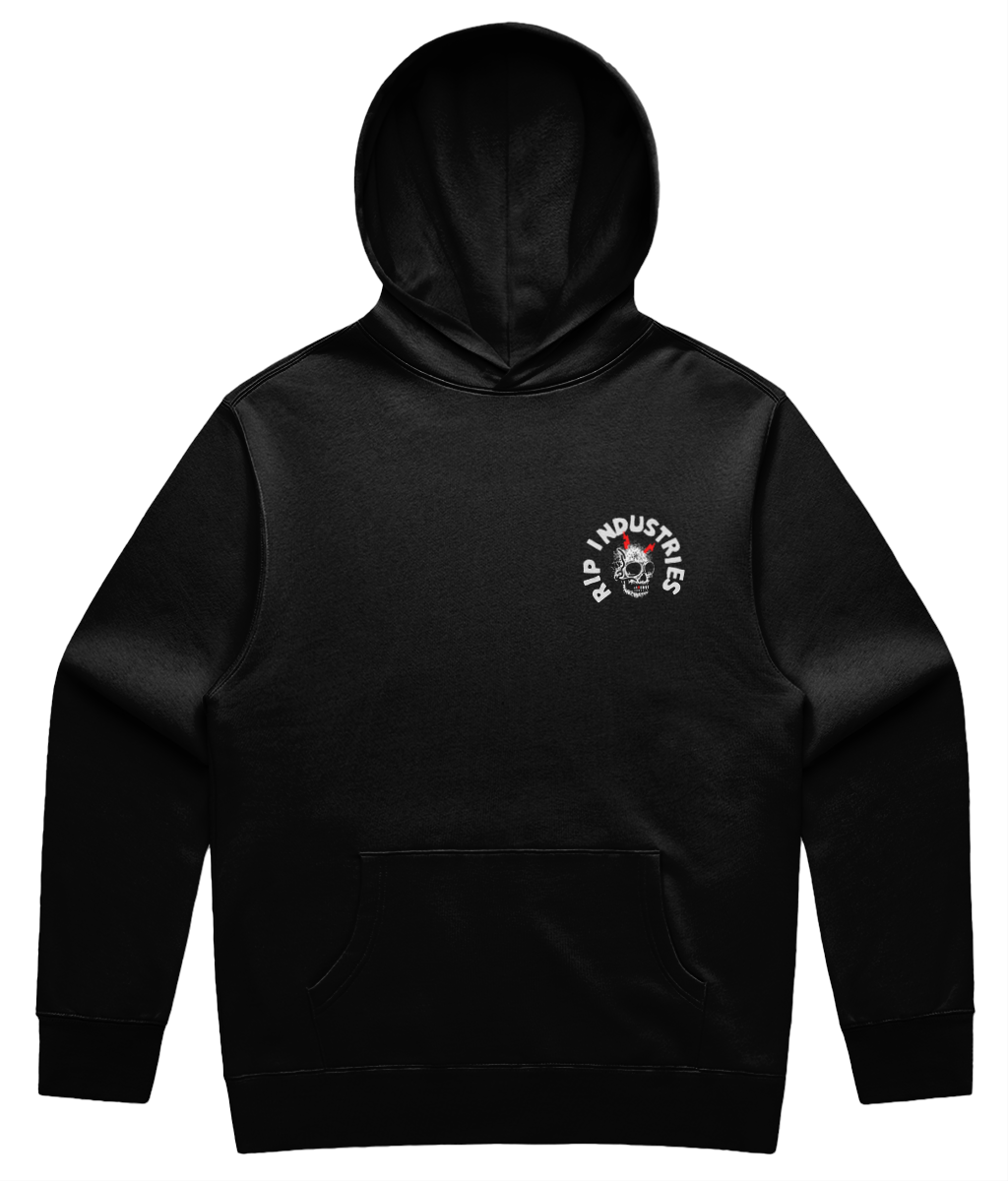 Overloaded black hoodie – front