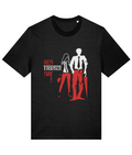 Red Trouser Day organic cotton printed T-shirt – front