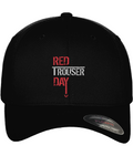 Red Trouser Day structured Flexfit baseball cap – front