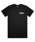 Nope black heavyweight T-shirt with chest embroidery
