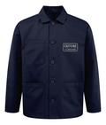 Caffeine & Concrete light chore jacket with embroidered chest detail