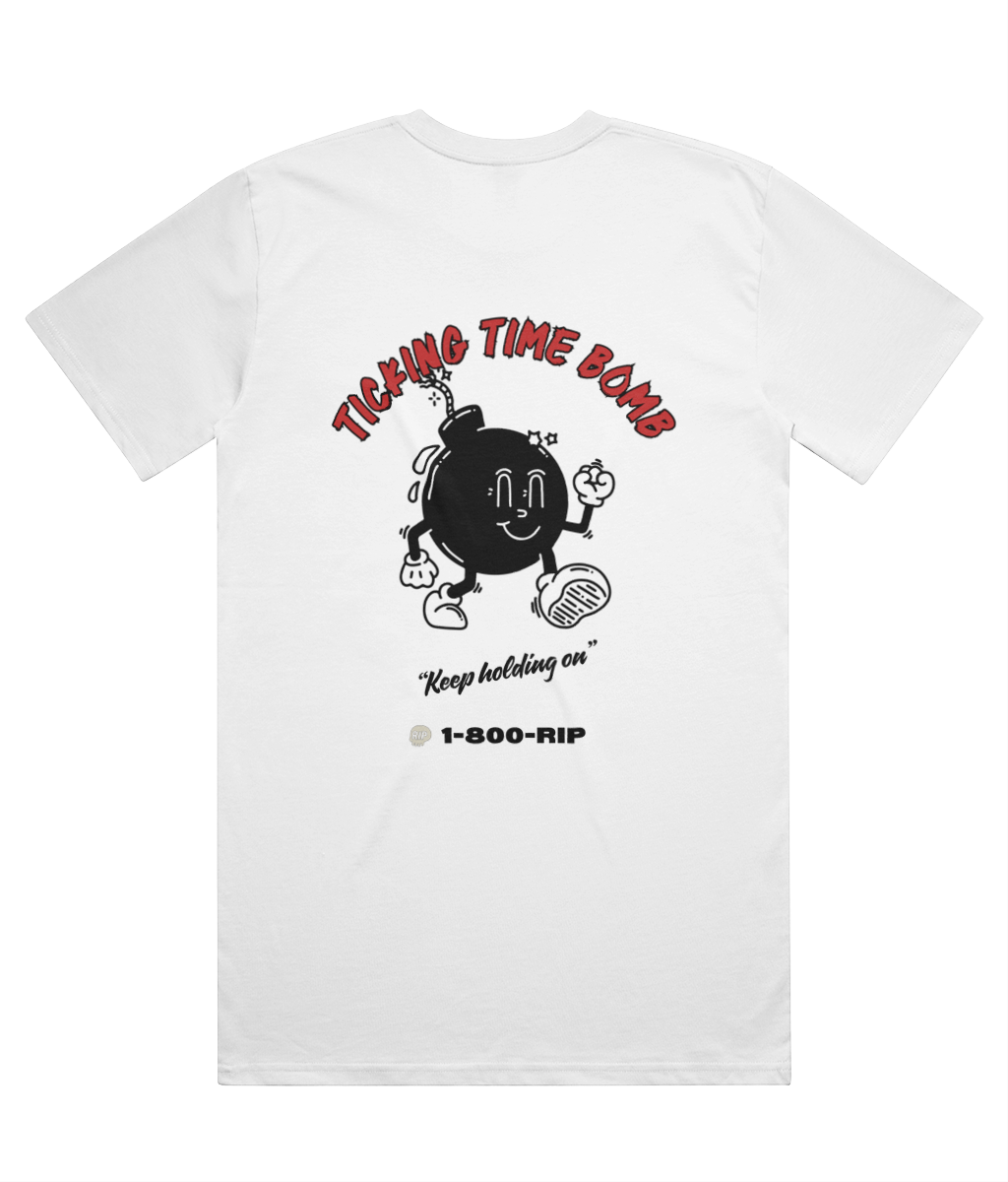 Time Bomb heavyweight graphic T-shirt – back